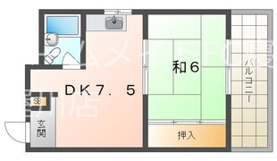 香里ロイヤルプラザの物件間取画像